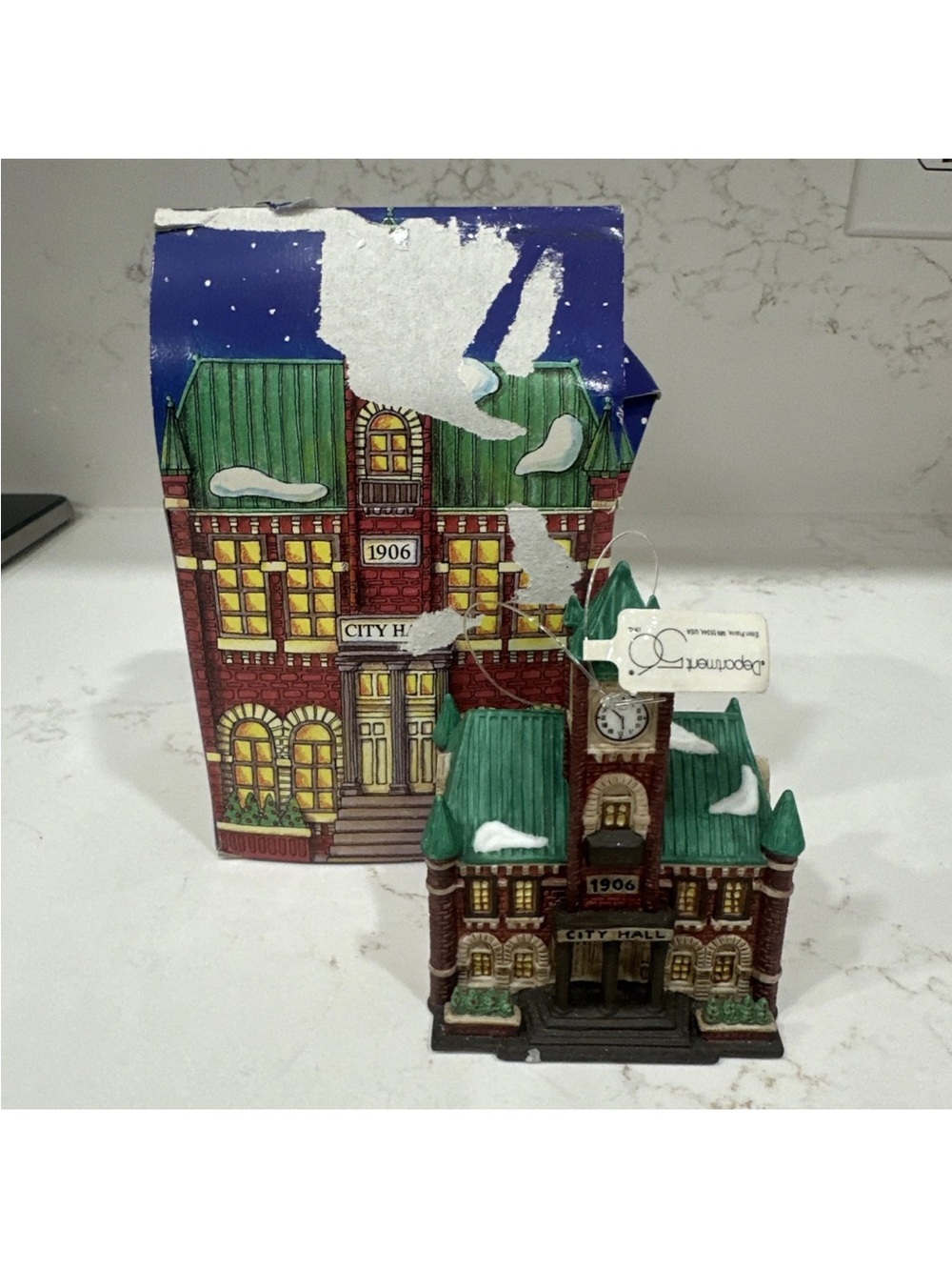 Department 56 City Hall Christmas in the City Series Ornament Retired 1991 98741